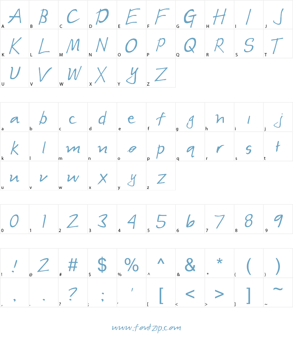 Light Your Fire Font Character